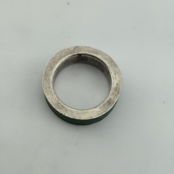 925 Sterling Silver Band Ring Men Women Unisex Minimal 7 Vintage - Picture 12 of 16